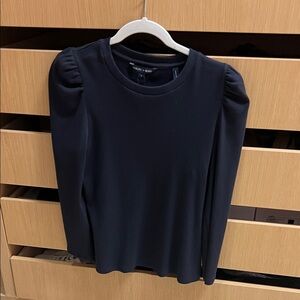 Veronica Beard Midnight Blue Long Sleeve Top